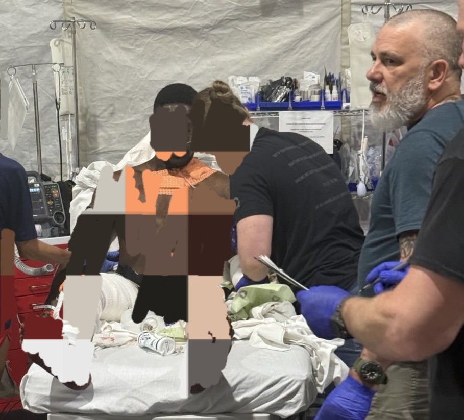 Paul H. Stewart in the trauma bay